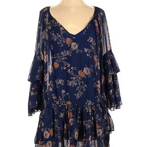 Free People Navy Floral Dress